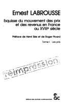 Tapa de Esquisse du mouvement des prix et des revenus en France au XVIIIe siècle