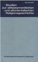 Tapa de Studien zur alttestamentlichen und altorientalischen Religionsgeschichte