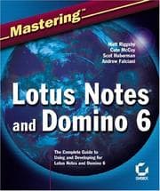 Tapa de Mastering Lotus Notes and Domino 6