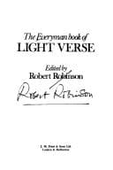 Tapa de The Everyman Book of Light Verse