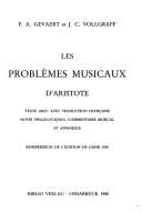 Tapa de Les problèmes musicaux d'Aristote