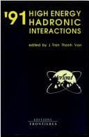 Tapa de '91 high energy hadronic interactions