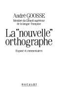 Tapa de La Nouvelle orthographe