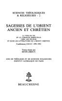 Tapa de Sagesses de l'orient ancien et chret́ien