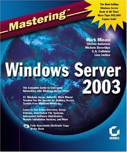 Tapa de Mastering Windows Server 2003