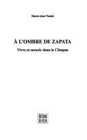 Tapa de À l'ombre de Zapata