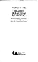 Tapa de Relación de las cosas de Yucatán