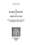 Tapa de Le Paratexte au siècle d'or