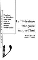 Tapa de La Littérature française aujourd'hui