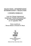 Tapa de Traduction = interpr©♭tation