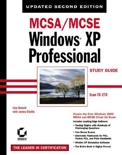 Tapa de MCSA/MCSE Windows XP Professional Study Guide, Second Edition (70-270)