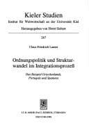 Tapa de Ordnungspolitik und Strukturwandel im Integrationsprozess