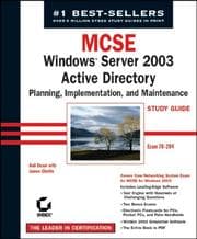 Tapa de MCSE Windows Server 2003 active directory planning, implementation, and maintenance study guide