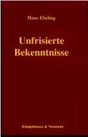 Tapa de Unfrisierte Bekenntnisse