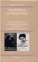 Tapa de Vom Weltkrieg zum Bürgerkrieg?