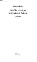 Tapa de Brechts Leben in schwierigen Zeiten