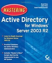 Tapa de Mastering Active Directory for Windows Server 2003 R2