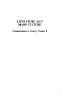 Tapa de Literature and mass culture