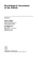 Tapa de Psychological Assessment of the Elderly (Medicine in Old Age})