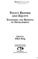 Tapa de Policy Reform and Equity
