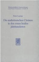 Tapa de Die stadtrömischen Christen in den ersten beiden Jahrhunderten