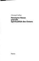 Tapa de Hermann Hesse und die Spiritualit at des Ostens