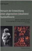 Tapa de Versuch der Entwicklung einer allgemeinen (ideativen) Symboltheorie