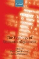 Tapa de The typology of semantic alignment