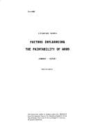 Tapa de Factors influencing the paintability of wood