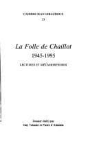 Tapa de Cahiers Jean Giraudoux
