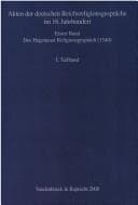 Tapa de Akten der deutschen Reichsreligionsgespräche im 16. Jahrhundert