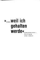 Tapa de "--weil ich gehalten werde"