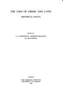Tapa de The uses of Greek and Latin