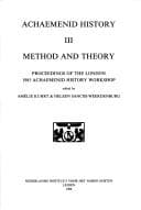 Tapa de Method and Theory