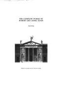 Tapa de The Complete works of Robert and James Adam