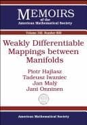 Tapa de Weakly differentiable mappings between manifolds