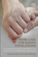 Tapa de Home care for ageing populations