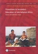 Tapa de Transitions in secondary education in Sub-Saharan Africa