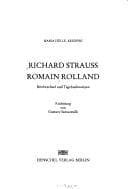 Tapa de Richard Strauss et Romain Rolland