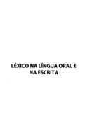 Tapa de Léxico na língua oral e na escrita