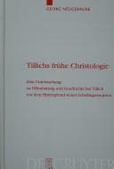 Tapa de Tillichs frühe Christologie