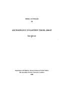 Tapa de Archaeology in eastern Timor, 1966-67