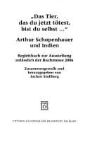 Tapa de "Das Tier, das du jetzt tötest, bist du selbst -- "