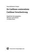Tapa de De Catilinae coniuratione =