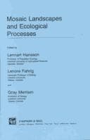 Tapa de Mosaic landscapes and ecological processes