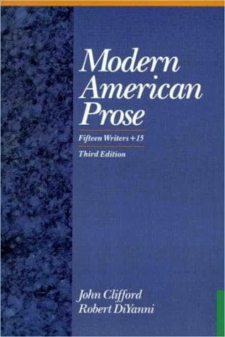 Tapa de Modern American prose