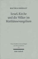 Tapa de Israel, Kirche, und die Volker Im Mattausevangelium