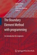 Tapa de The boundary element method with programming
