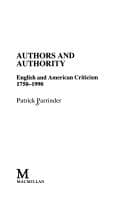 Tapa de Authors and authority