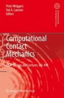 Tapa de Computational contact mechanics